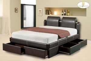 Syracuse III Platform Bed with Drawer Boxes by Homelegance