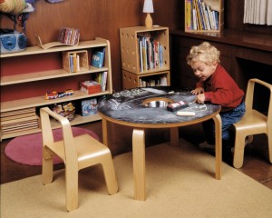 Woody Chalkboard Table by Offi