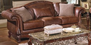 Madrid Sofa All Leather by Homelegance