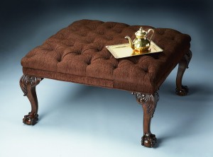 Heritage Cocktail Ottoman by Butler