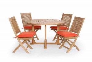 Teak Round Dining Collection by Caluco