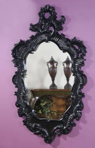 Marbella Baroque Black Lacquer Mirror by Ultimate Accents