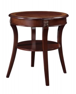 Masterpiece Round Accent Table with Veneer Top by Powell