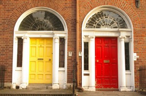 Painted Front Door - Image Source Unknown - Homelement Furniture Design