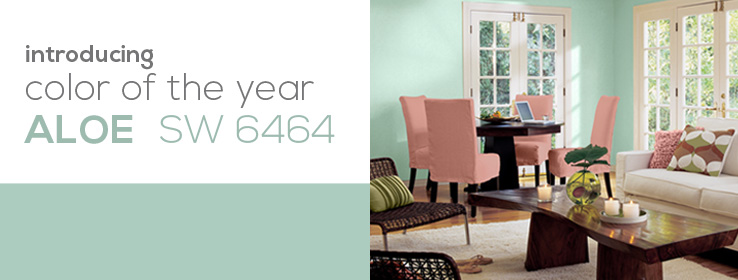 Sherwin Williams - Color of the Year 2013 - Aloe - Homelement Furniture Design