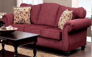 Chelsea Home Furniture Ruthie Sofa - Delray Burgundy - Chelsea