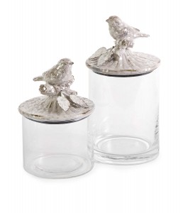 IMAX Woodland Vintage Bird Canisters