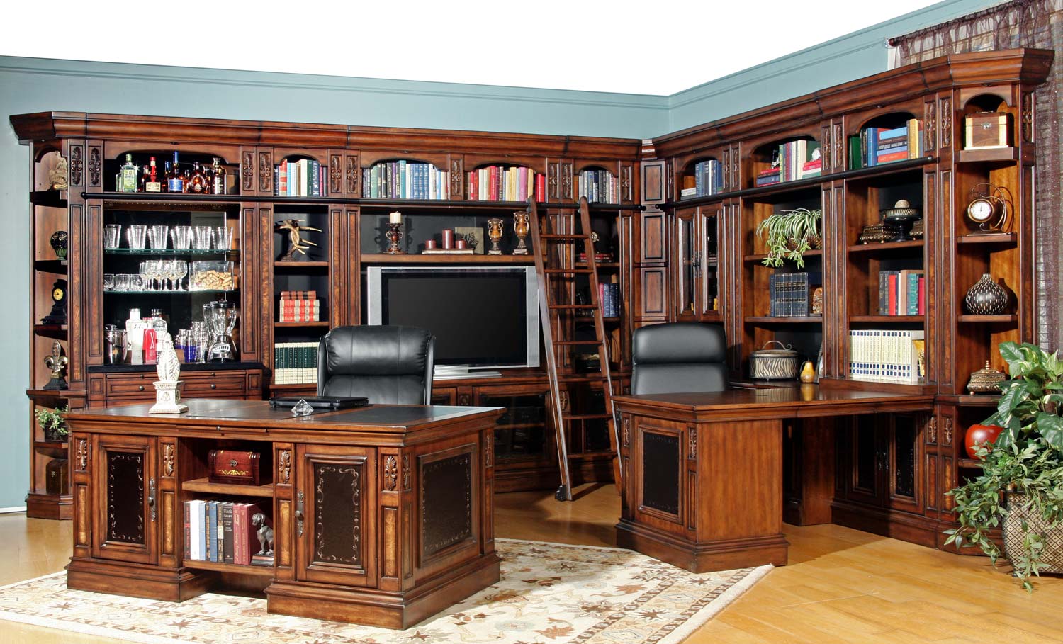 Parker House Leonardo Library Wall Unit Bookcase