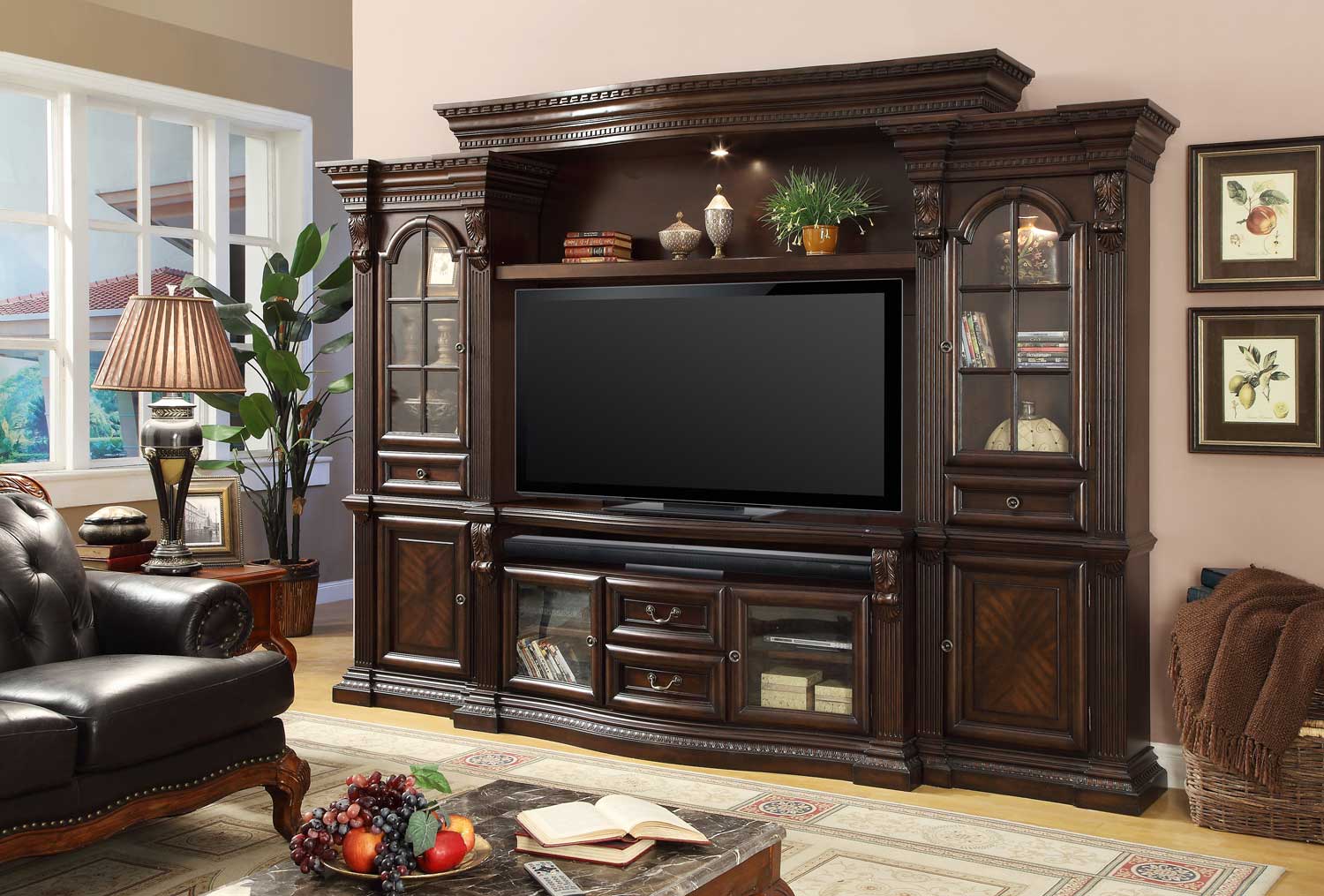 Item Spotlight: Parker House Bella 4 Pc Estate Wall Entertainment Center