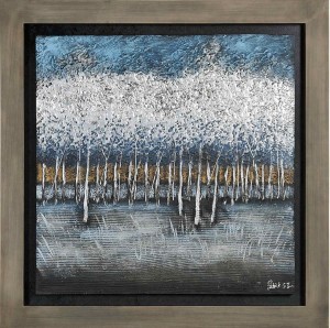 Ren-Wil Opalescent Trees I Framed Painting
