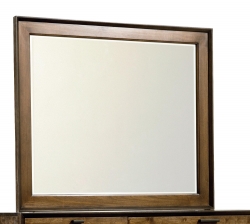 Legacy Classic Kateri Mirror for Dresser - Hazelnut/Ebony Exteriors