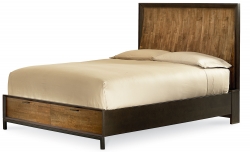 Legacy Classic Kateri Panel Storage Bed - Hazelnut/Ebony Exteriors