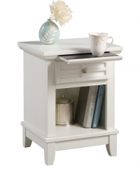 Home Styles Arts and Crafts Night Stand - White