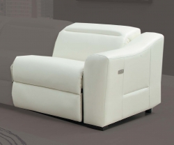 Instrumental Power Right Side Reclining Chair - White - Bonded Leather Match