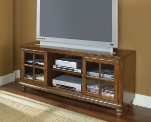 Hillsdale Grand Bay 61in Entertainment Console - Warm Brown