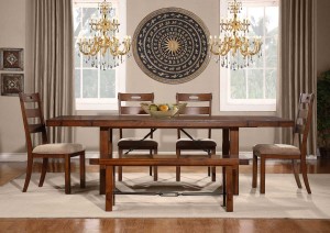 Homelegance Clayton Dining Set - Dark Oak