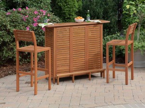 Home Styles Montego Bay Bar Set - Eucalyptus