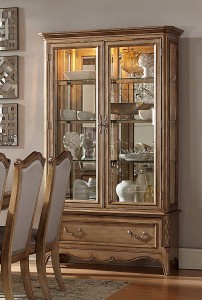 Homelegance Chambord China Cabinet - Antique Gold