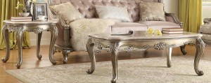 Homelegance Fiorella Coffee Table Set - Silver/Gold