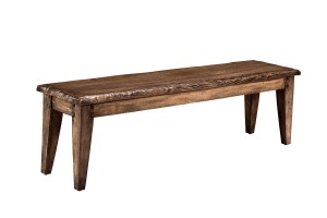 Hillsdale Lorient Bench - Washed Charcoal Gray