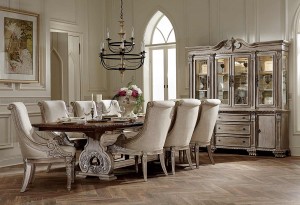 Homelegance Orleans II Trestle Dining Set - White Wash/Weathered Brown