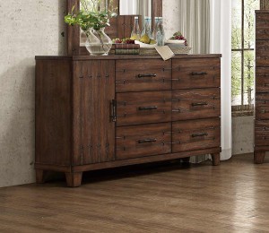 Homelegance Brazoria Dresser - Distressed Natural Wood