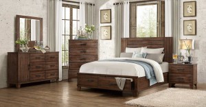 Homelegance Brazoria Bedroom Set - Distressed Natural Wood