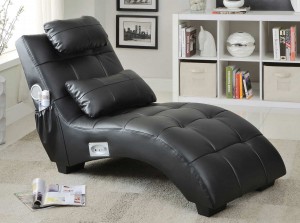 Coaster 550018 Chaise - Black