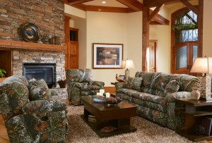 Duck Dynasty Big Falls Lay Flat Recliner in Mossy Oak Infinity