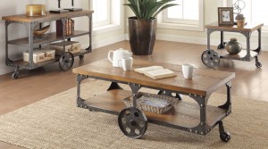 Coaster 701127 Occasional Set - Rustic/Metal