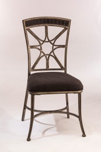 Hillsdale Chandler Dining Chair - Black Pewter/Blue Stone Top